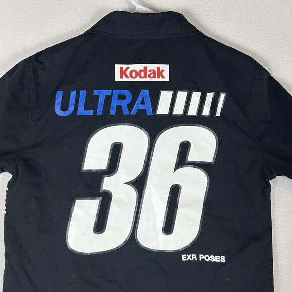 Kodak Ultra 36 Vintage Jacket Womens Large Utility Lightweight Coat Black Zip Up - Picture 9 of 14